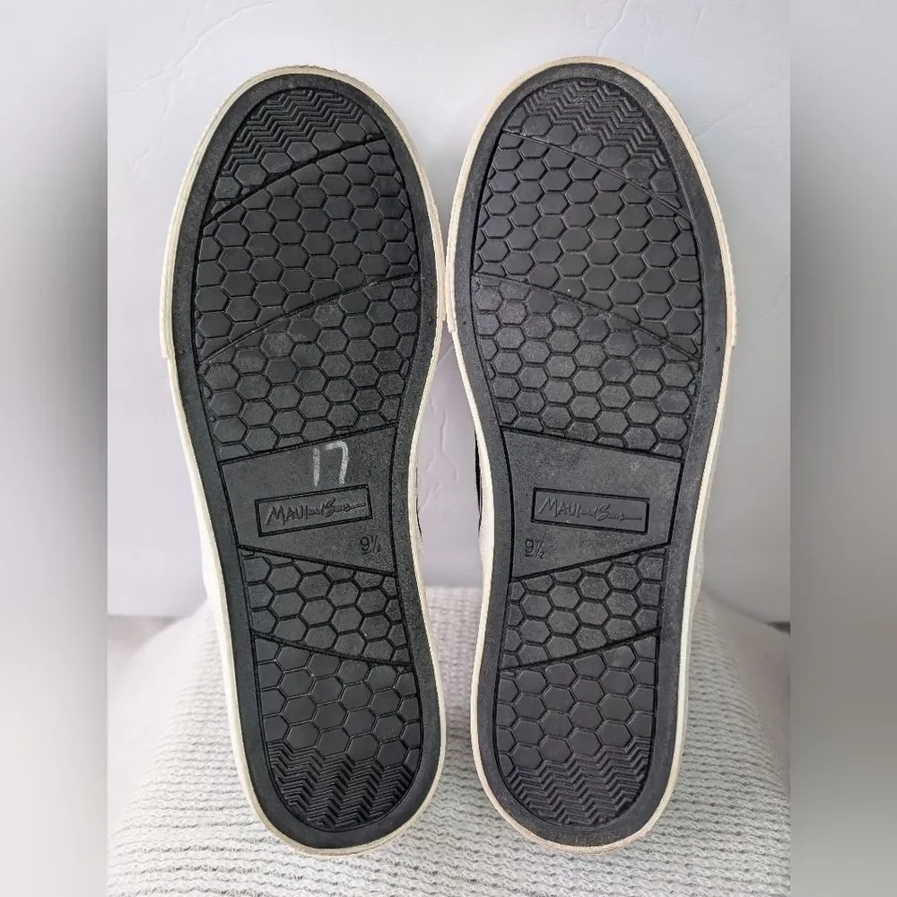 Maui and Sons Slip On Canvas Shoes Skull 9.5